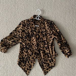 Leopard print cover-up